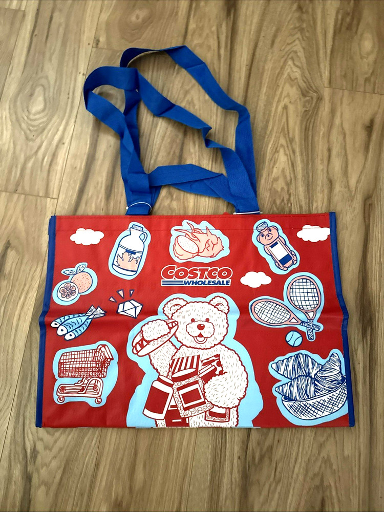 BRAND NEW COSTCO ECO Friendly RED REUSABLE BAG 20″ x 14″ x 11″ RARE COLLECTOR