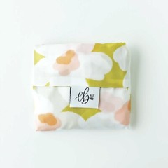 NEW! EB Design SET OF TWO REUSABLE NYLON BAGS — “Citron Posies” & “Black Floral”