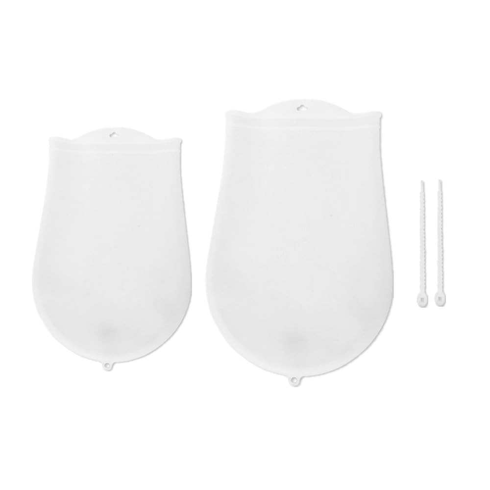 2 Pack Silicone Kneading Bag, Multifunctional Cooking 31*21cm, 38*26cm, White