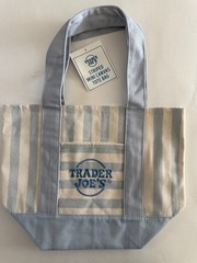 Trader Joe’s Striped Mini Canvas Tote Bag Set of 4 Limited Collection ’26