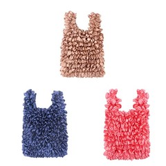 3 PCS Magic Stretch Portable Foldable Handheld Bag Reusable Grocery Shopping