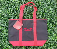 Trader Joe’s Cooler Tote Bag Insulated Shopper Black Red Reusable ⚫🔴 NEW