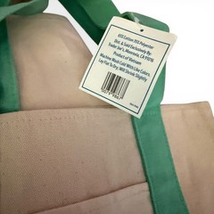 Trader Joe’s Large and Mini Pastel Canvas Tote Bag Set – 2026 Lavender & Green