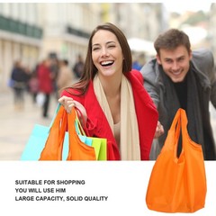 1Set Assorted Color Oxford Cloth Grocery Bag Foldable Reusable Shopping Bag
