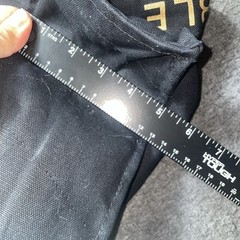 Barnes & Noble Premium Organic Cotton Tote Bag Black Gold Inside Pocket Key Loop