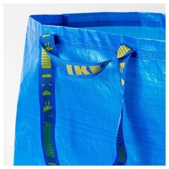 IKEA FRAKTA Bags Set of 2 Large Blue Tote 19 Gallon Storage Laundry Moving u