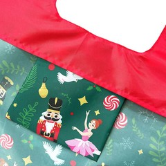 Wrapables Christmas Holiday AllyBag Collection Reusable Shopping Bag
