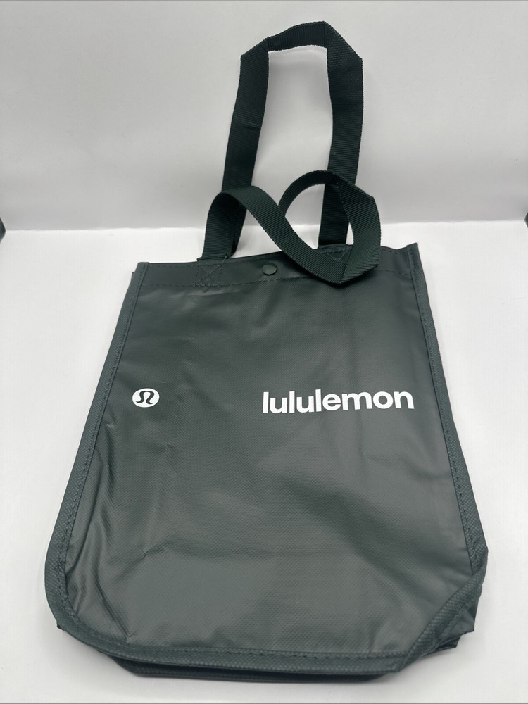 Lululemon Small Reusable Shopping Tote Lunch Bag Black Spring 2025