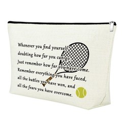 Tennis Gift Makeup Bag Inspirational Gifts for Player Birthday 940_NO1