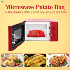 MyLifeUNIT Microwave Potato Bag, Baked Baking 10″ x 8″, Red