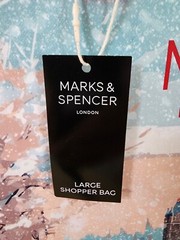 Marks & Spencer London Reusable Bag Holiday Tote 16″ x 14″ x 7″