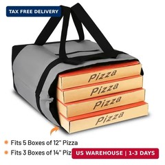 Insulated Reusable Tote Bag for Grocery Shopping for Women/Men, Pizza/Food Deliv