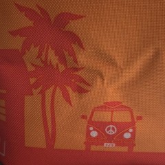 Trader Joe’s Mini Insulated Bag Zipper Orange Green Red 1.5 gal 10x6x5