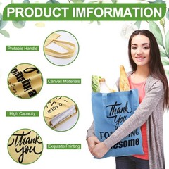 Paterr 24 Pcs Dispatcher Appreciation Gifts Bulk Thank You Canvas Tote Bags