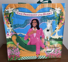 KAMALA HARRIS TOTE Shopping BAG 15 X 15 “VICE PRESIDENT of my Heart” Plastic