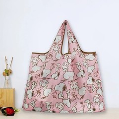 Snoopy Foldable Shopping Bag – Large, Reusable, Waterproof Tote