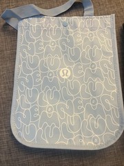 Lululemon Reusable Shopping Gift Bags Small Totes Snap Closure Double Handles