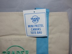 Trader Joe’s – Mini Canvas Tote Bag – Blue – Spring 2026 – Limited Edition