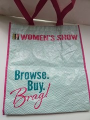 Women’s Show Reusable Shopping Tote Bag Size 7x13x15″ Multicolor Browse Buy Brag
