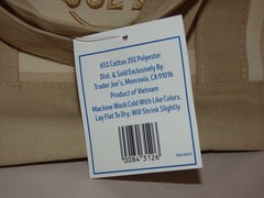 Trader Joe’s – Mini Canvas STRIPED Tote Bag – Beige – Summer 2026 – Limited Ed