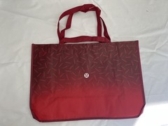 NEW Lululemon Reusable Tote Shopping Bag Large Red 21.5″ x 14″ x 8″ Recycable