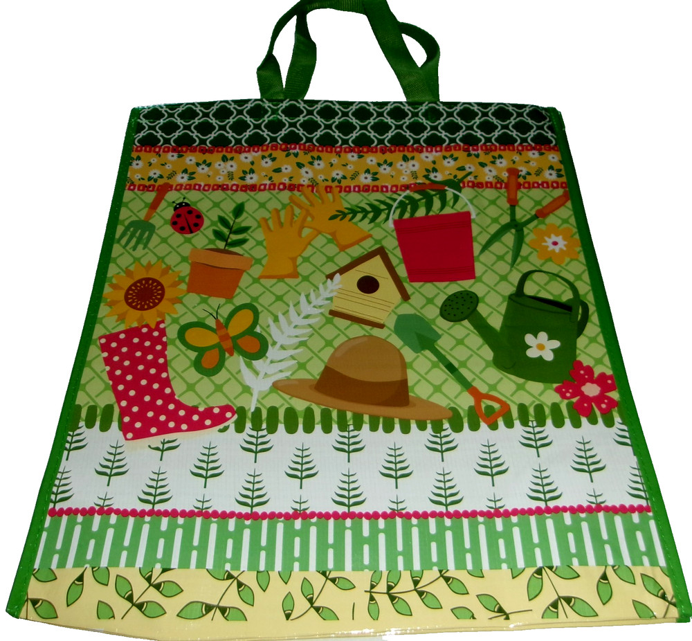 Reusable Tote Bag ~19″ X 17″ X 7″ ~ SUMMER GARDENING ~ Cracker Barrel