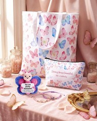 Shihanee 5 Pcs Butterfly Lover Gifts 13.7 x 15.7 x 1.57 inches, Multicolor