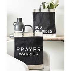 Faithworks – Inspirational Large Burlap Market Tote with Waterproof Lining, 1…
