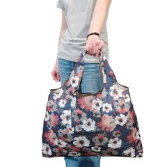 allydrew Large Foldable Tote Nylon Reusable (Single), Moon & Stars