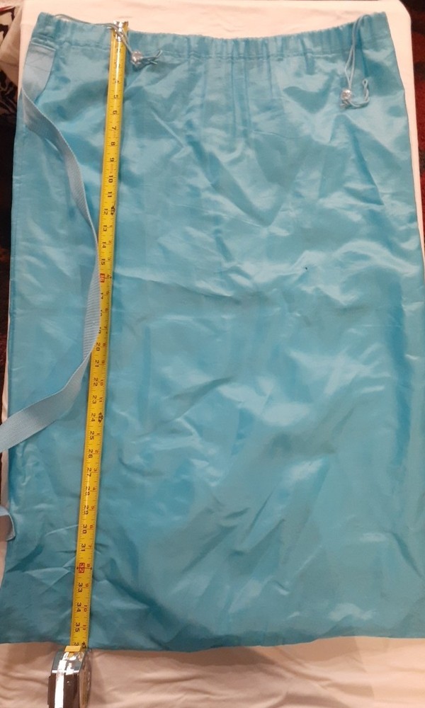 JoAnns LAUNDRY BAG 100% NYLON STORAGE 36×23 L Drawstring/Shoulder Strap Carryall