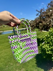 Woven Basket Multi-functional Beach Bag Reusable Grocery Shopping Bag Tote Bag