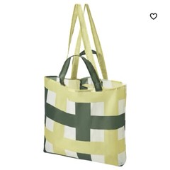 IKEA Skynke White/Multicolor Folds Into It’s Pocket Shopping Tote Bag