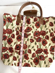 Signare Tapestry Folding Reusable Shopping Bag Purse Foldable Tote Erin Knitwear