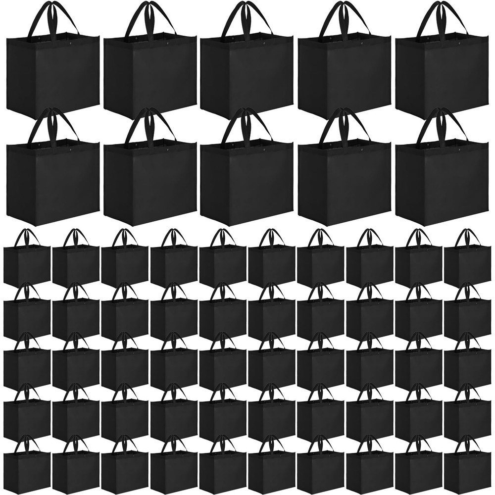 Zhehao 60 Pcs Reusable Grocery Bags Bulk Large Foldable Shopping Tote Bags No…