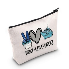 POFULL Cruise Travel Gift Lover Peace Love PEACE LOVE CRUISE bag