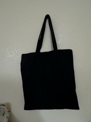 Reusable Black & White Graphic Print Tote Bag “CHINGA LA MIGRA”