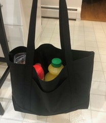 Sturdy Shopping Tote Bags Solid With PVC Backing