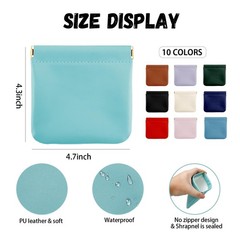 LINKIM BOLLY 10 Pcs Small Pocket Makeup Bag Portable Mini Pouch No Colorful