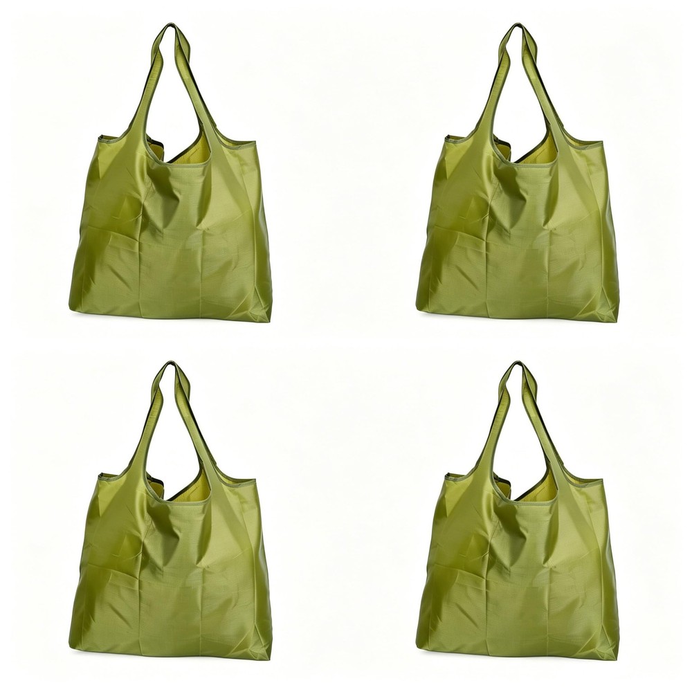 4 Pack Foldable Extra Large Reusable Shopping Bags – Washable Waterproof Groc…