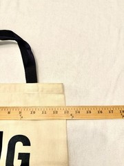 Foldable Canvas Reusable Shopping Bag Beige Modern Style “Bag It!” 2003