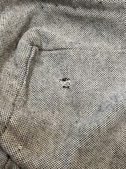 100% Cotton Medium Tote Bag Canvas Reusable Shopping Gray DINE BRANDS Tiny Check