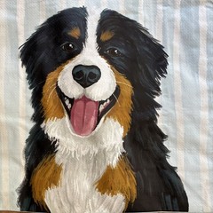 NEW Bernese Mountain Dog ~Reusable Shopping Gift Bag EcoFriendly Tote Homegoods