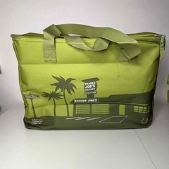 Trader Joe’s Large Reusable Insulated Cooler Grocery Tote Bag — Olive Green NWT!