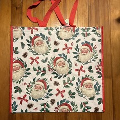 TJX Large Shopping Tote Bag – Lotta Santa Claus – Reusable EcoFriendly🎄SANTA
