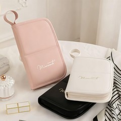 YLYZ Makeup Brush Bag, Waterproof Stand-Up Holder Pink