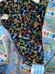 School Supplies Teacher Gift Handmade Reversible Washable Tote Bag Or Lap Top