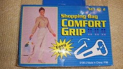 SHOPPING BAG COMFORT GRIP – SET OF 2 IN BLUE NEW, SEALED IN FACTORY WRAP