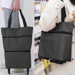 Collapsible Shopping Grocery Bag With Wheels Rolling Tote Bag With Wheels Lar…