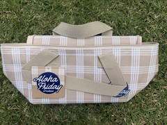 Foodland Hawaii Palaka Mini Cooler Bag Beige