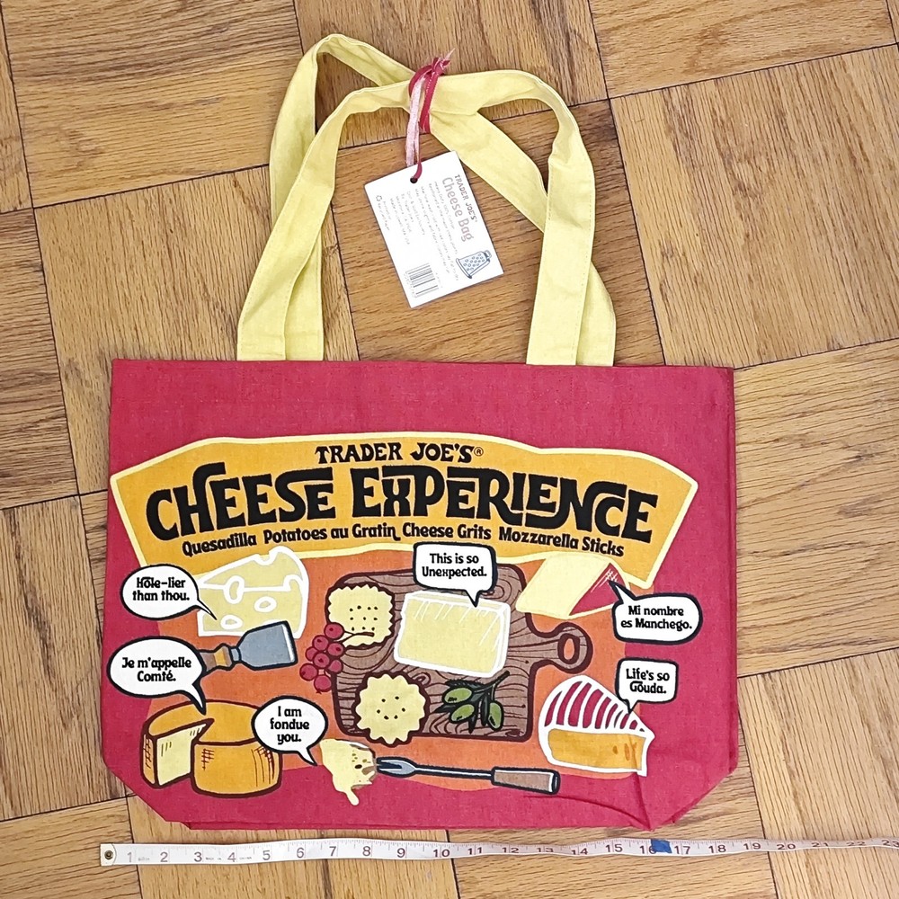 New With Tags TRADER JOE’S CHEESE EXPERIENCE Large Tote